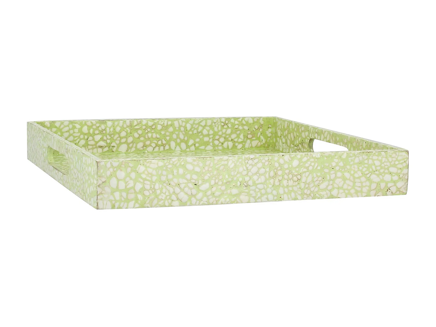 Now's Home - Plateau En Coquilles D' Oeuf Vert 35x35x5cm Tulum