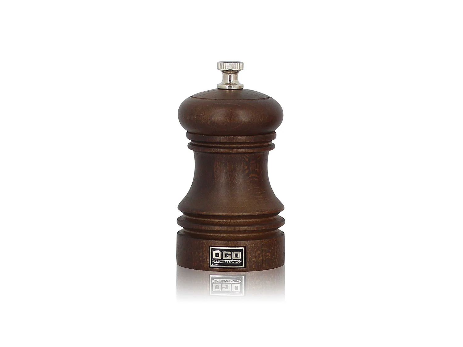 Ogo Living - Moulin A Poivre 10cm Bois Naturel Professionnel