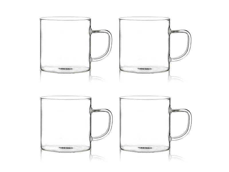 Ogo Living - Lot De 4 Tasses Helya 25cl En Verre Borosilicate
