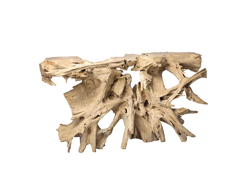 Now's Home - Console En Racine De Teck Massif