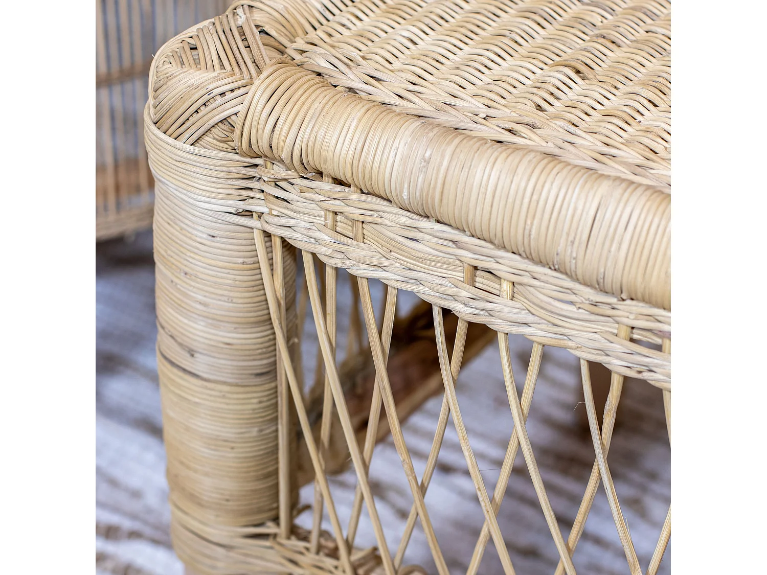 Now's Home - Bout De Canapé En Rotin