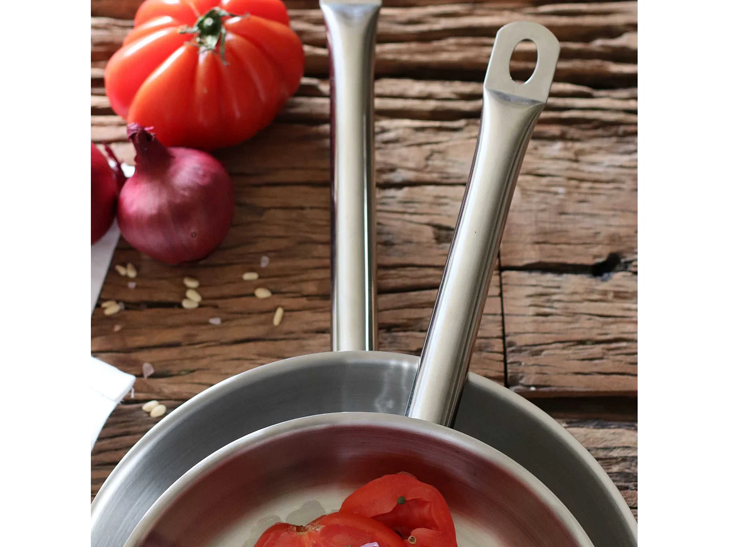 Menastyl - Poele Professionnel 28cm En Acier Inoxydable