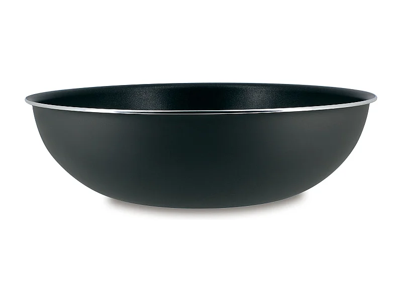 Menastyl - Wok 28cm Aluminium Sans Poignee Amovible Iris Anti-adhesif