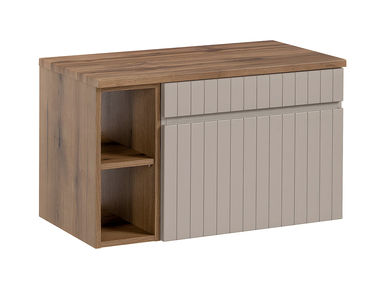 Zelie Kasjmier en Hout 80cm 2 nissen badmeubel
