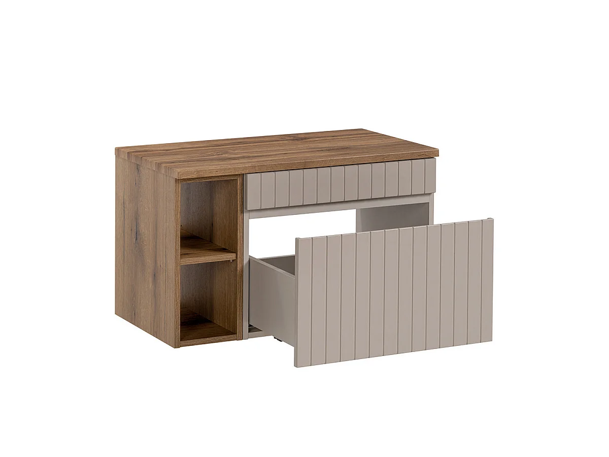 Zelie Cashmere og træ 80cm 2 nicher underskab