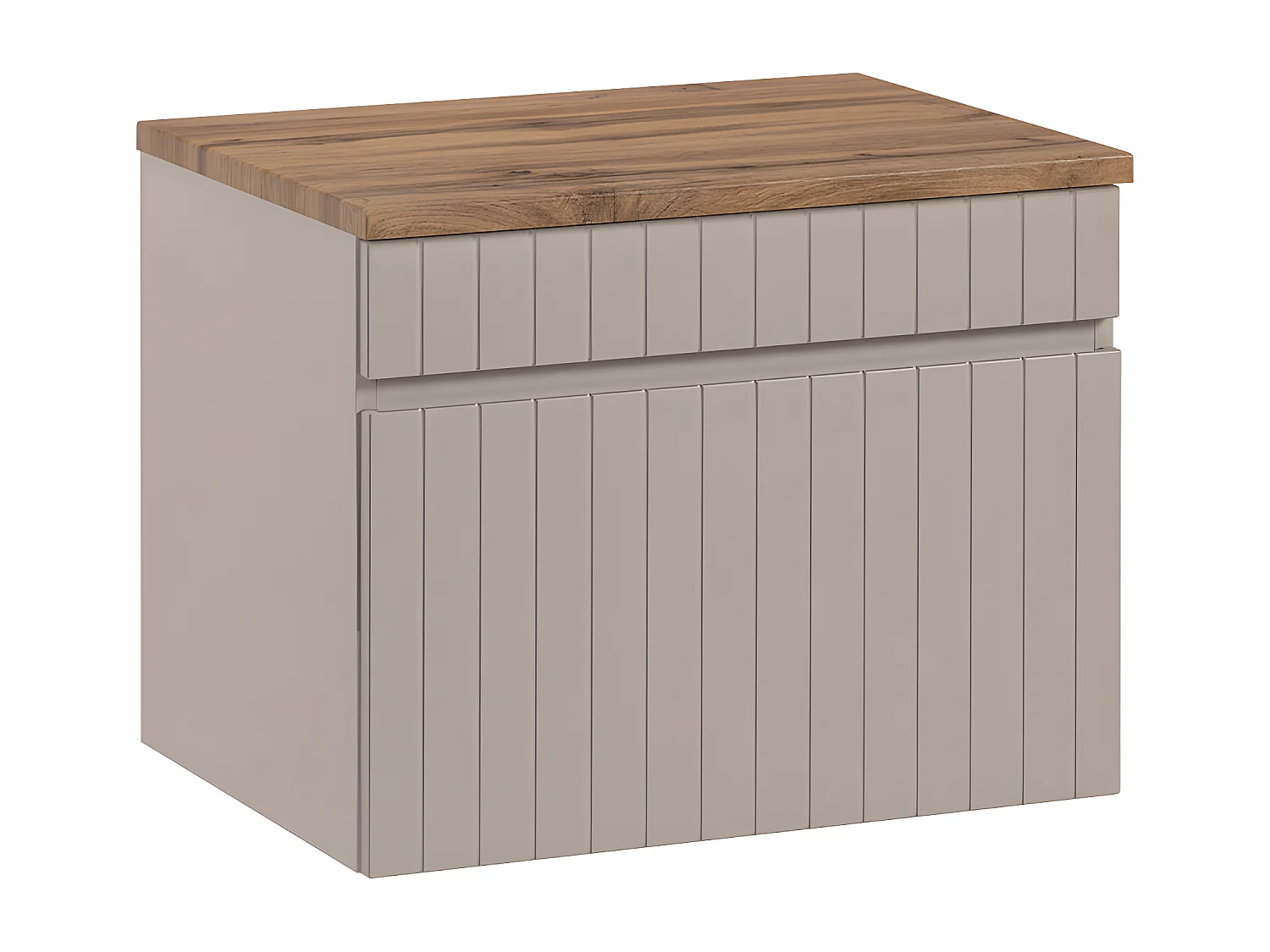 Mueble bajo lavabo 60 cm encimera Zelie Cachemira y Madera