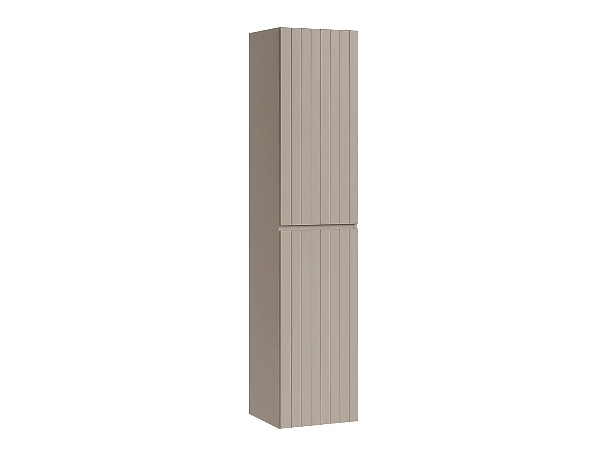 Double basin unit 140cm 2 niches and Zelie Cashmere and Wood column set