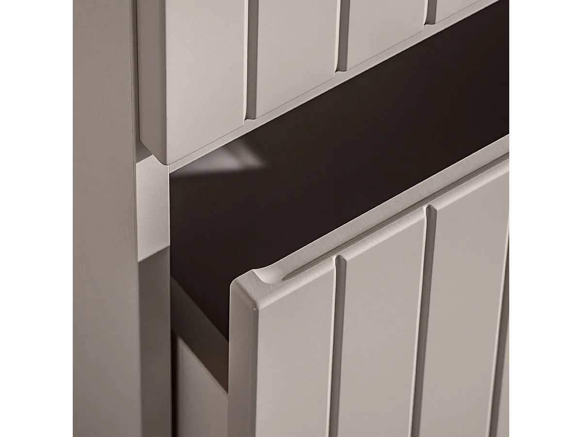 Ensemble meuble simple vasque 100cm et colonne Zelie Cachemire et Bois