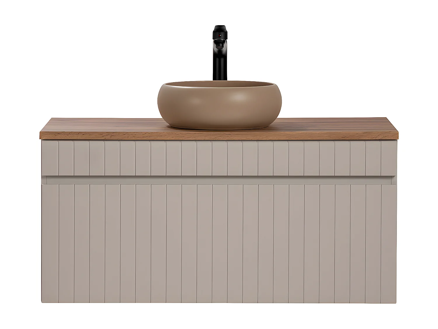 Mobile bagno con lavabo Zelie cachemire 100cm