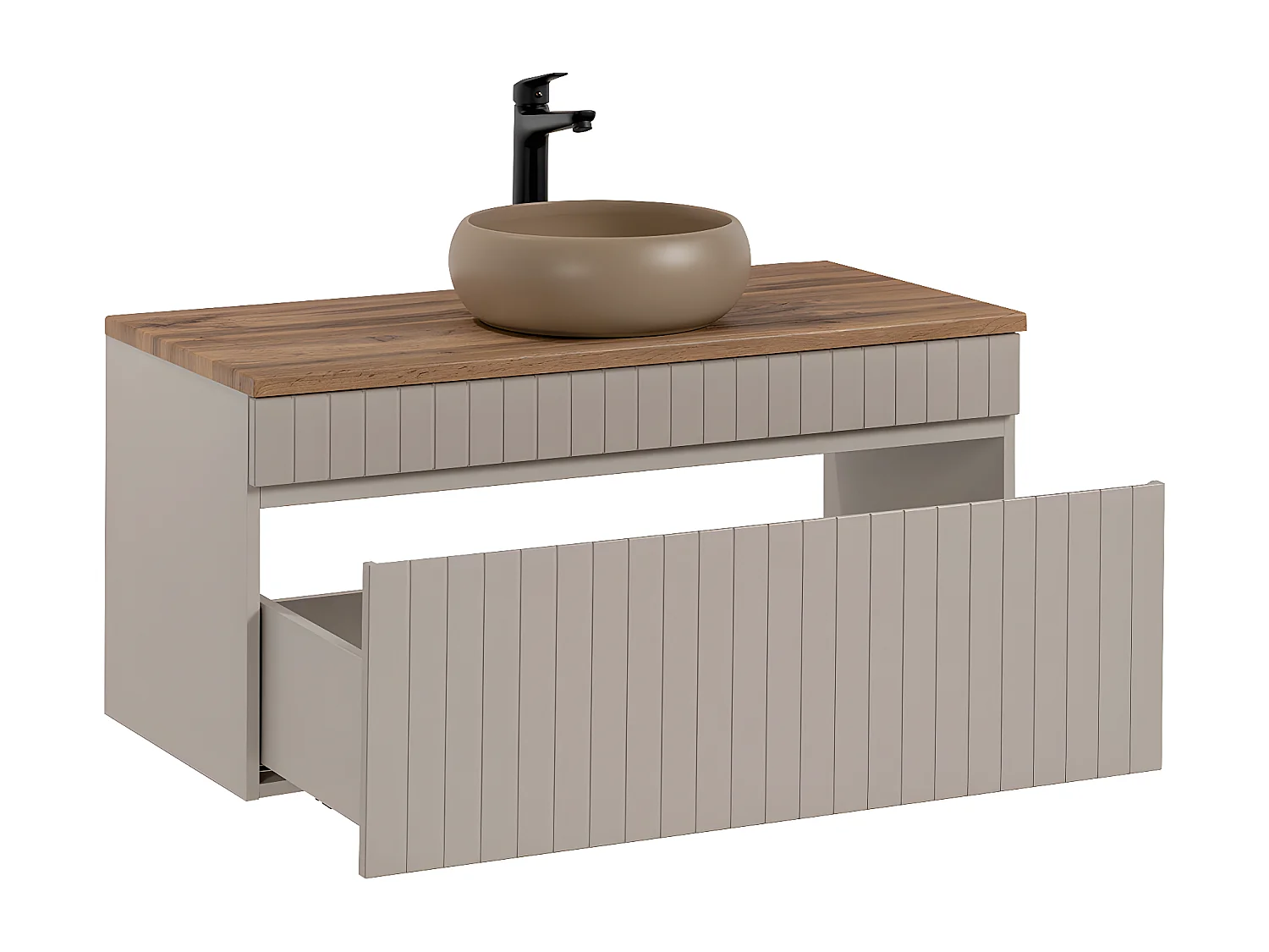 Móvel de lavatório Zelie caxemira 100cm