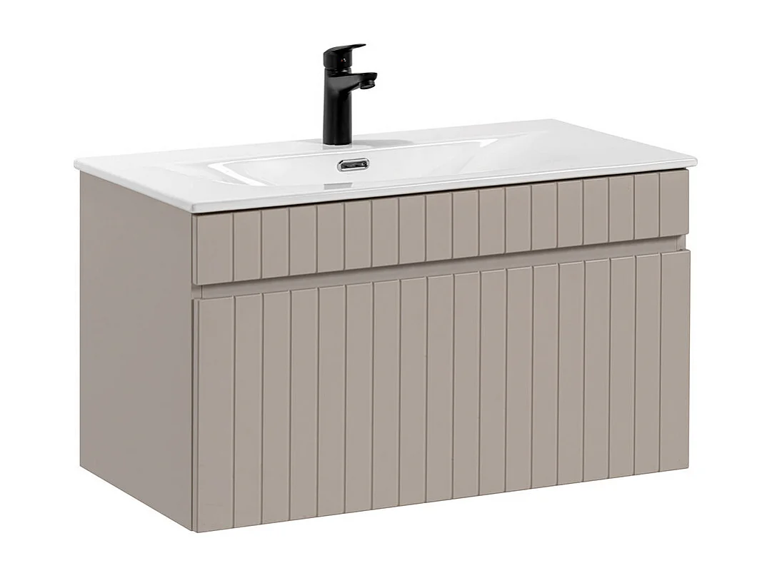 Enkelt tvättställsskåp 80cm Zelie Cachemire