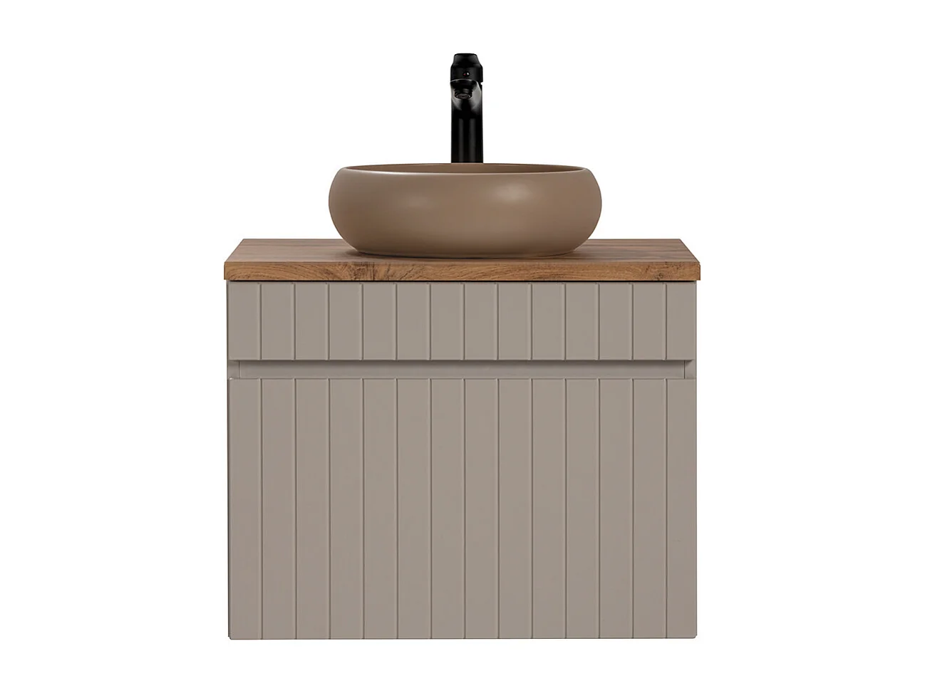 Zelie Kasjmier en Hout enkele wastafel 60cm