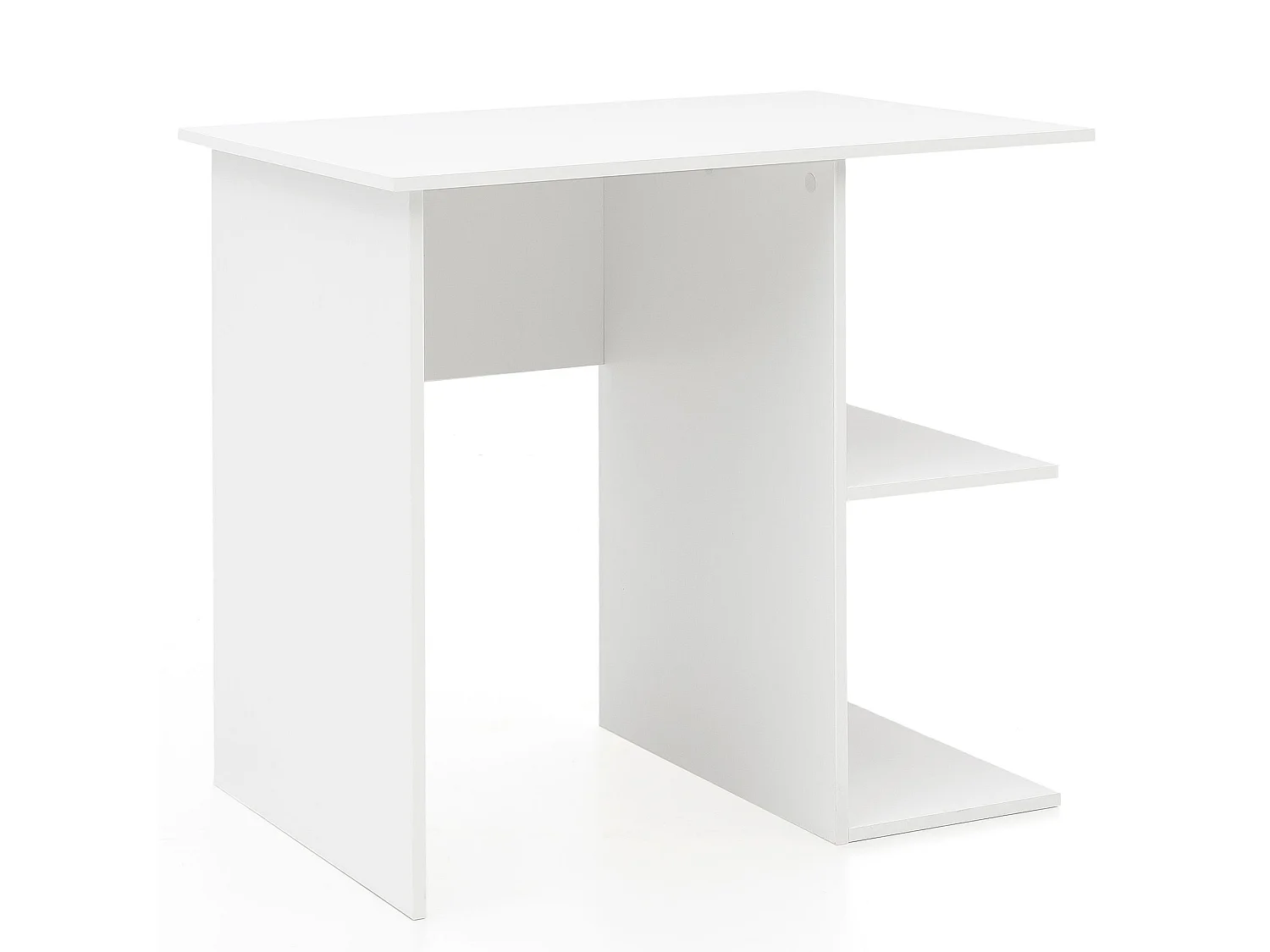 Table de Bureau Petit 82x76x60 cm Table pour Ordinateur avec Étagère