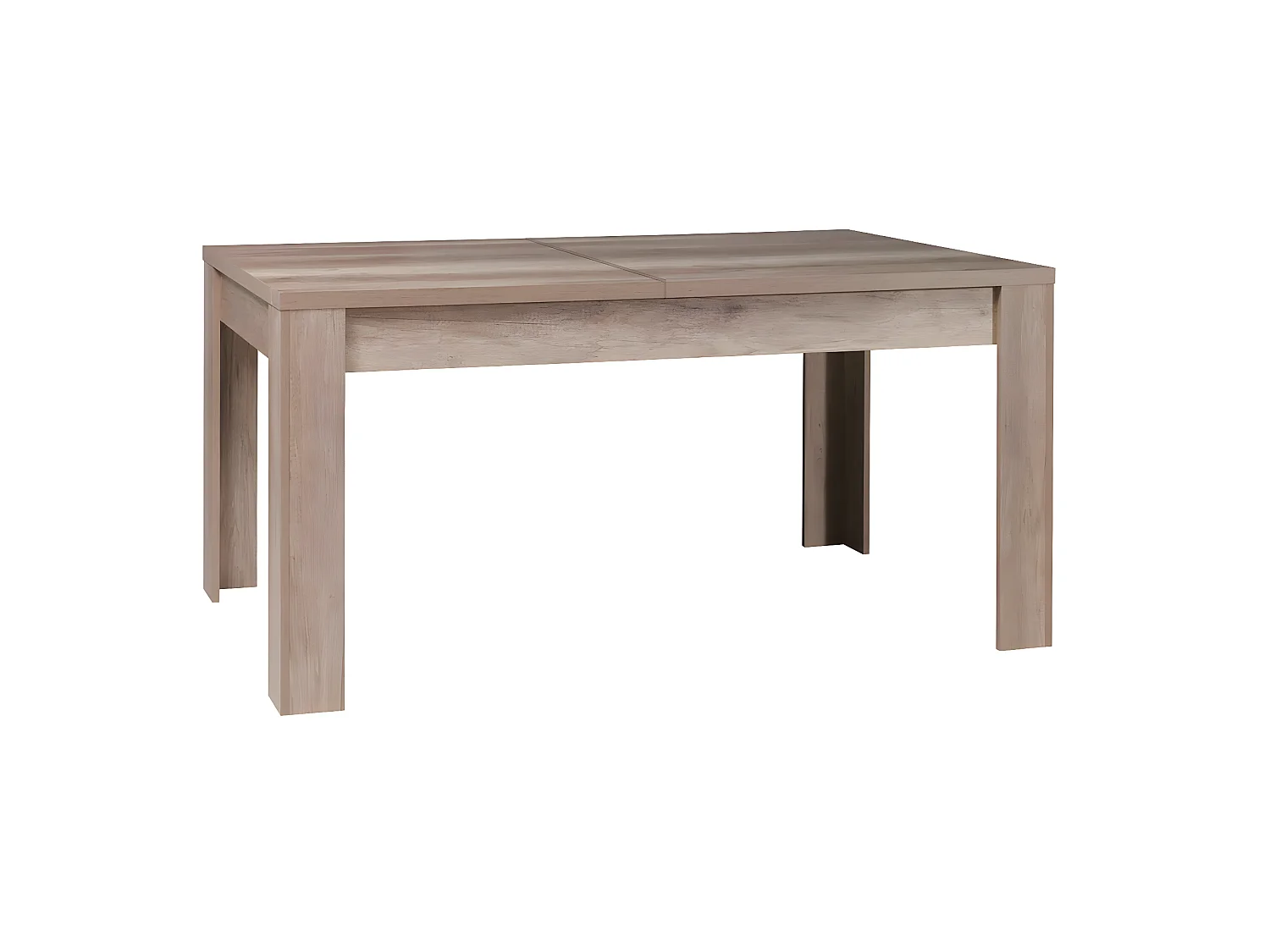 DOLMEN - Table Repas Allongeable 180-220cm Effet Bois Grisé