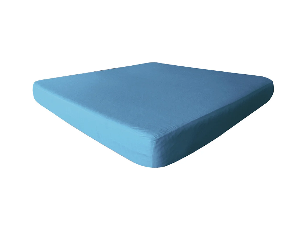 FRESH - Drap Housse 80x190cm Turquoise Imperméable et Respirant