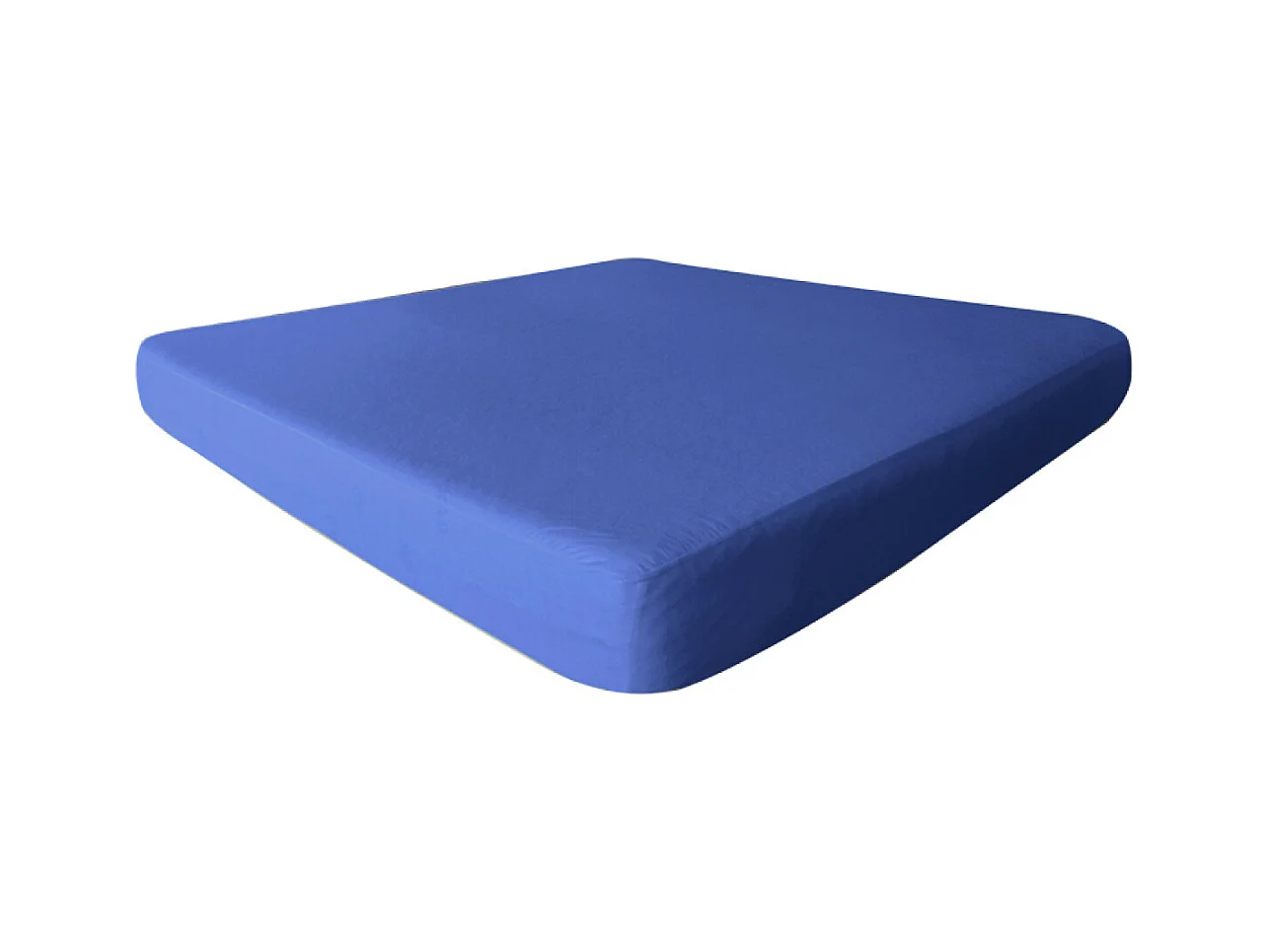 FRESH - Drap Housse 140x190cm Bleu Azur Imperméable et Respirant