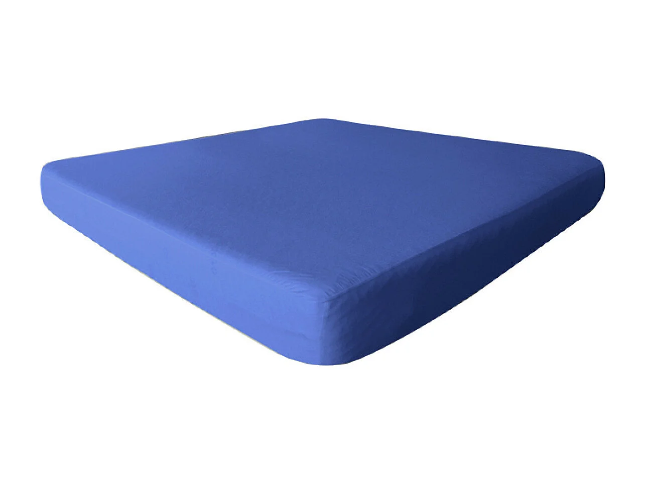 FRESH - Drap Housse 140x190cm Bleu Azur Imperméable et Respirant