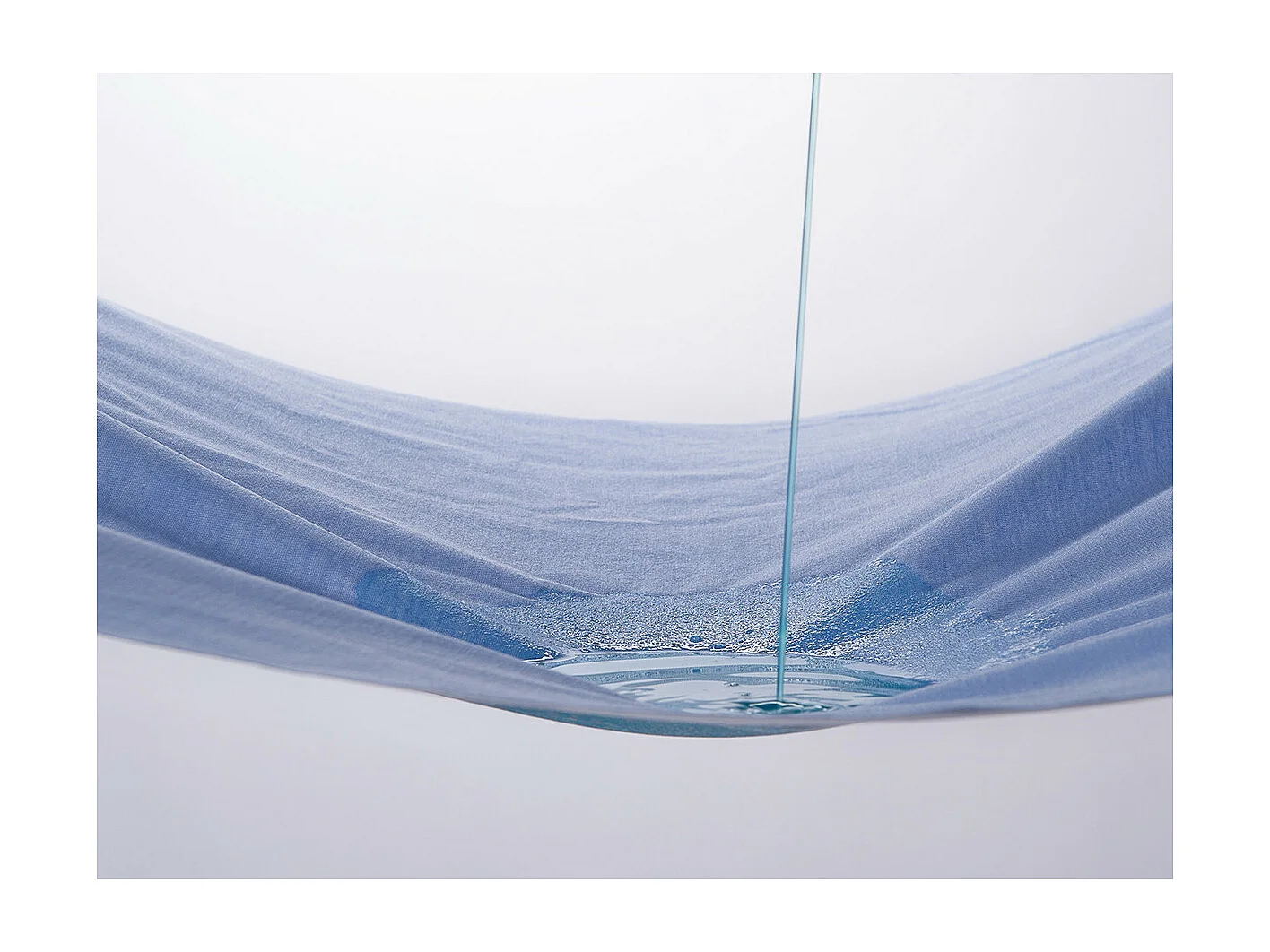 FRESH - Drap Housse 80x190cm Bleu Azur Imperméable et Respirant