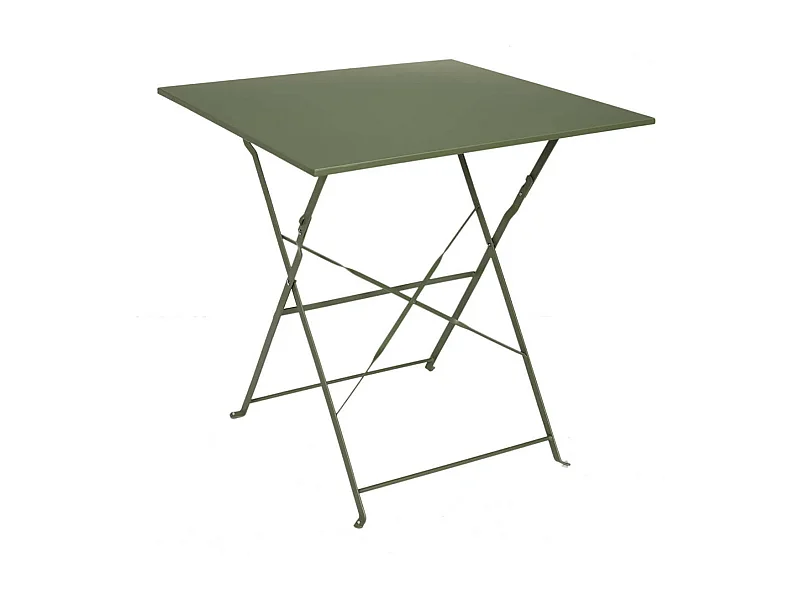 MALAM - Table de Repas Carrée Pliante Kaki