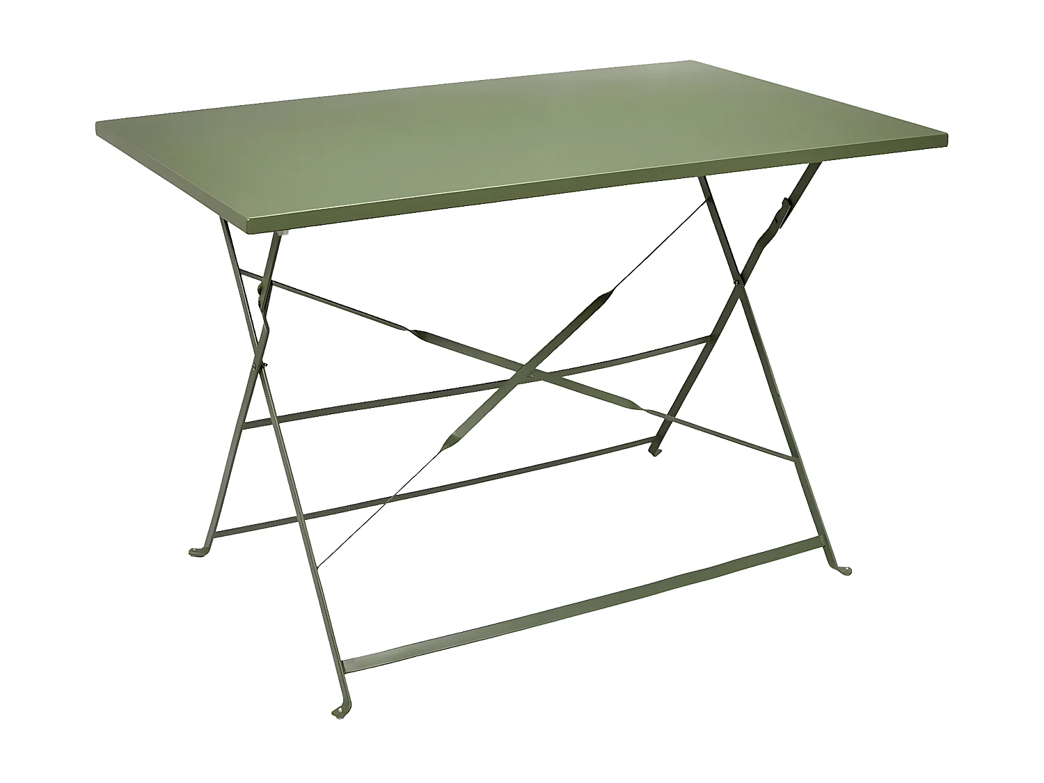 MALAM - Table de Repas Rectangulaire Pliante Kaki