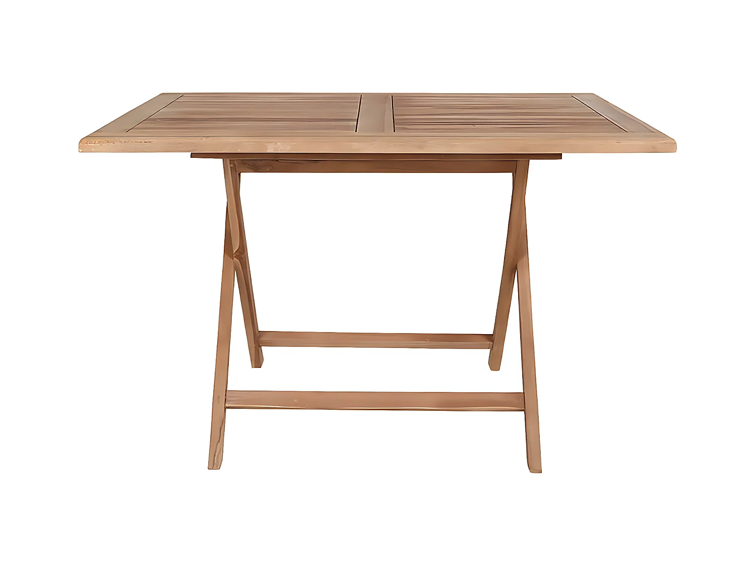 DESTIN - Table Jardin Rectangulaire 120cm Teck Naturel