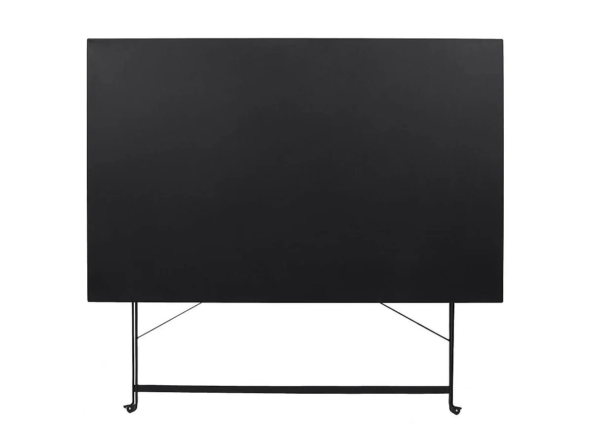 MALAM - Table de Repas Rectangulaire Pliante Noire