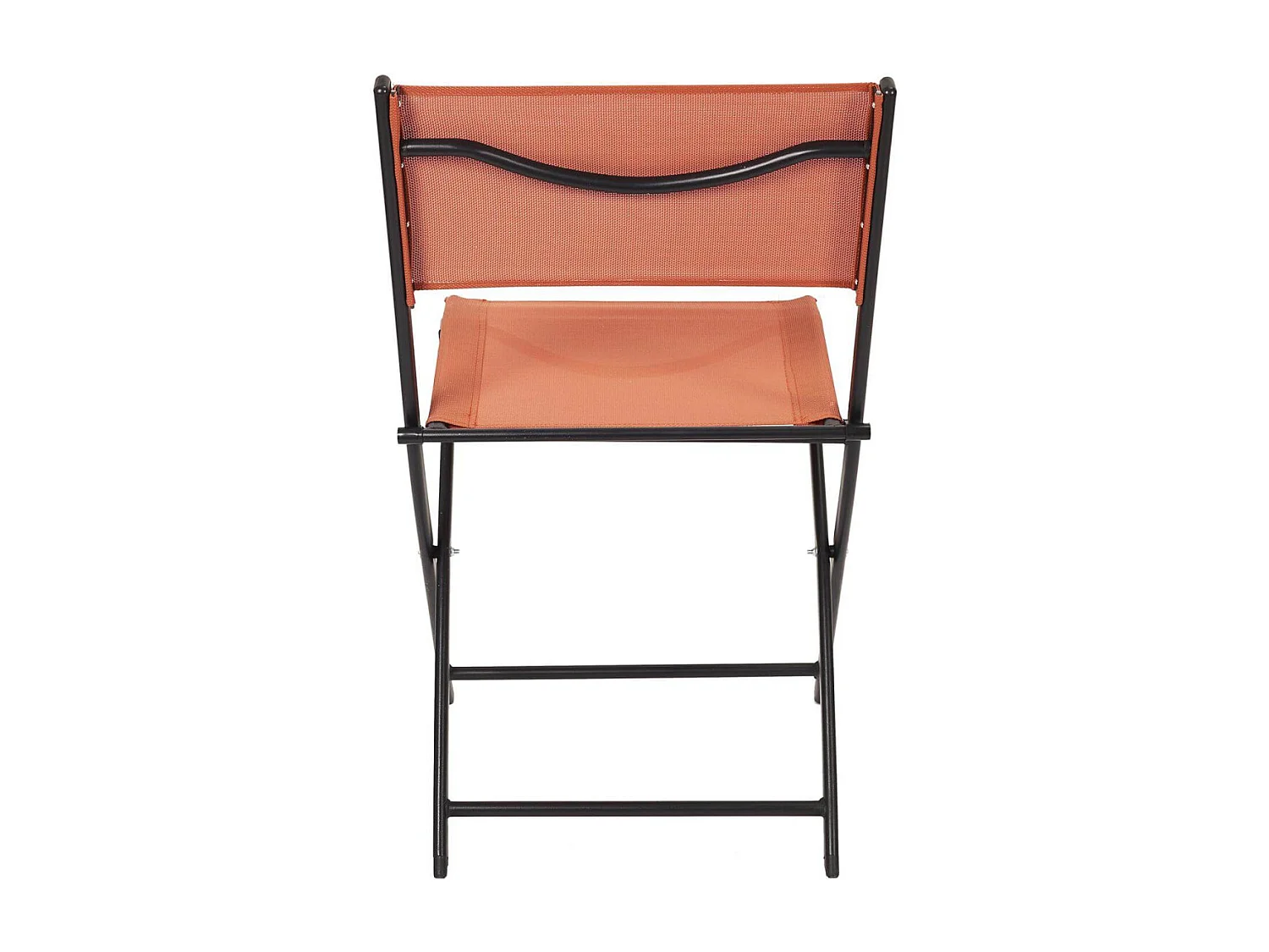 MELOM - Lot de 4 Chaises Pliantes Textilène Terracotta