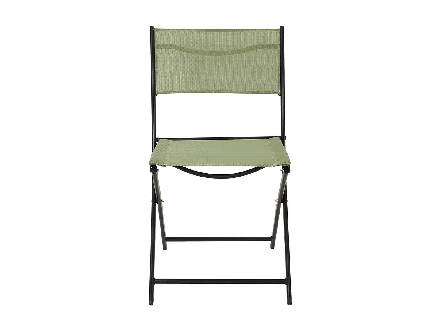 MELOM - Lot de 4 Chaises Pliantes Textilène Vert