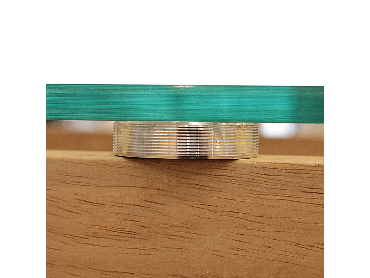 VERANE - Console Rectangulaire Plateau Verre