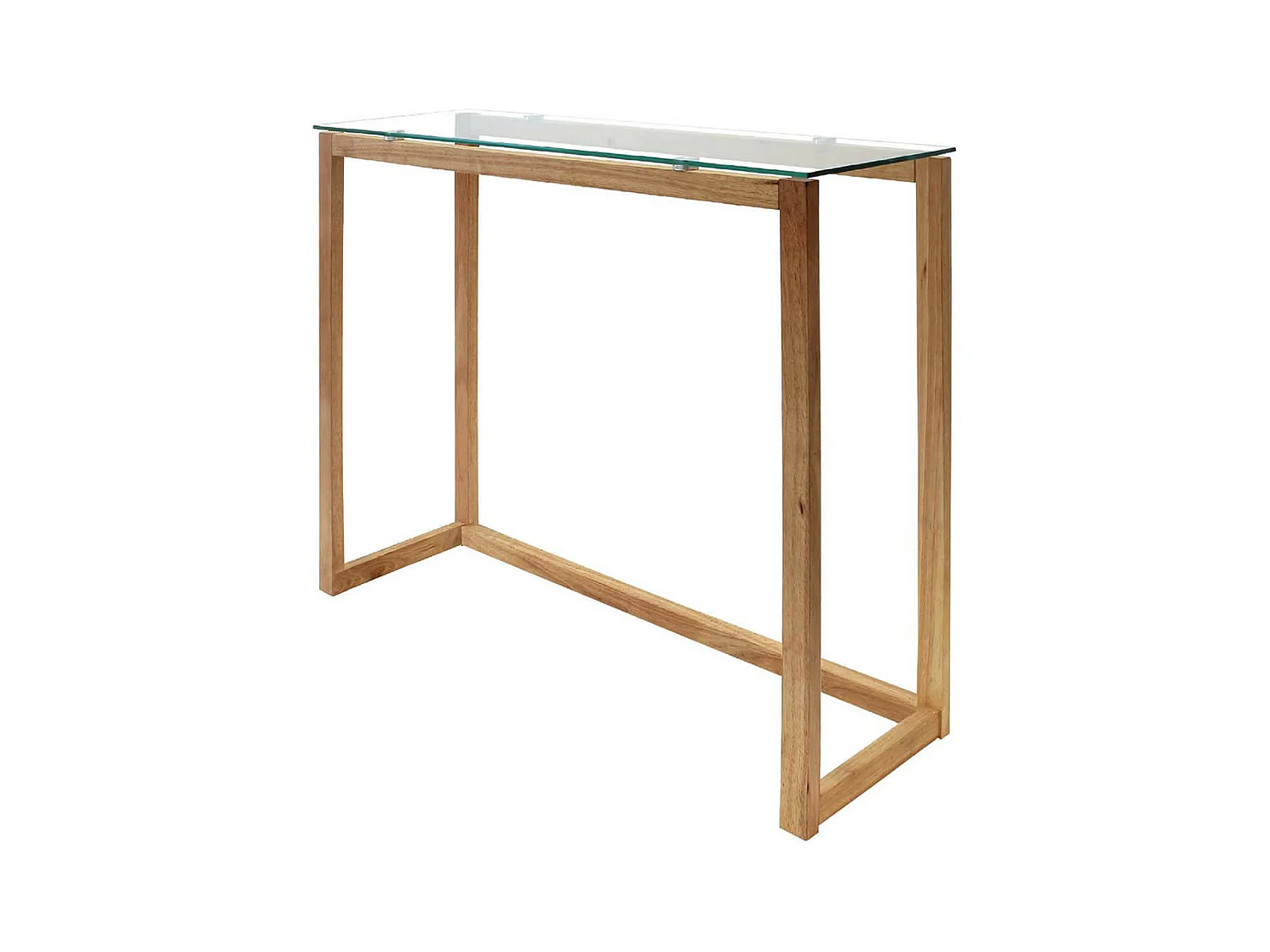VERANE - Console Rectangulaire Plateau Verre