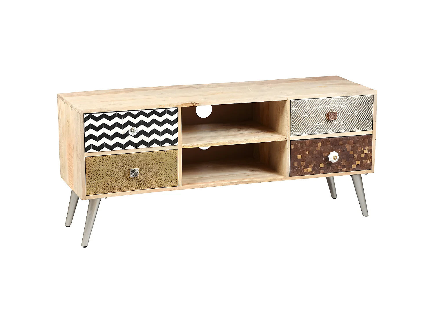 RAZON - Meuble TV 4 Tiroirs