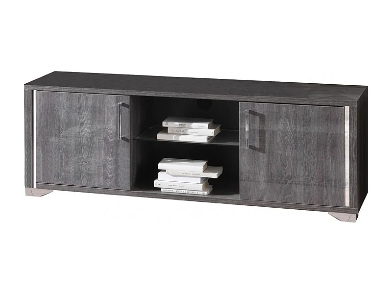 DAISY - Meuble TV 2 Portes avec Niche Centrale