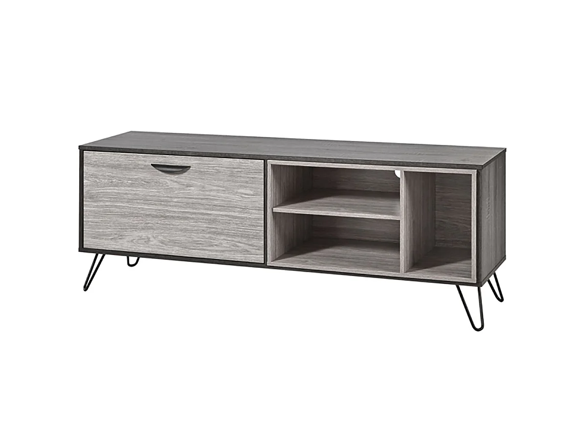 ASCA - Meuble TV 1 Porte 3 Niches 180cm
