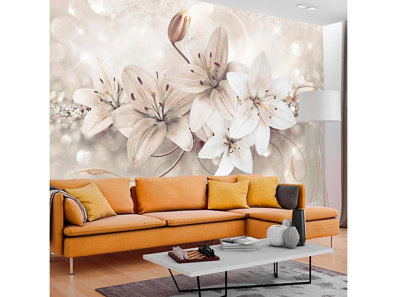 Papier peint lys de diamant - 350 x 245 cm