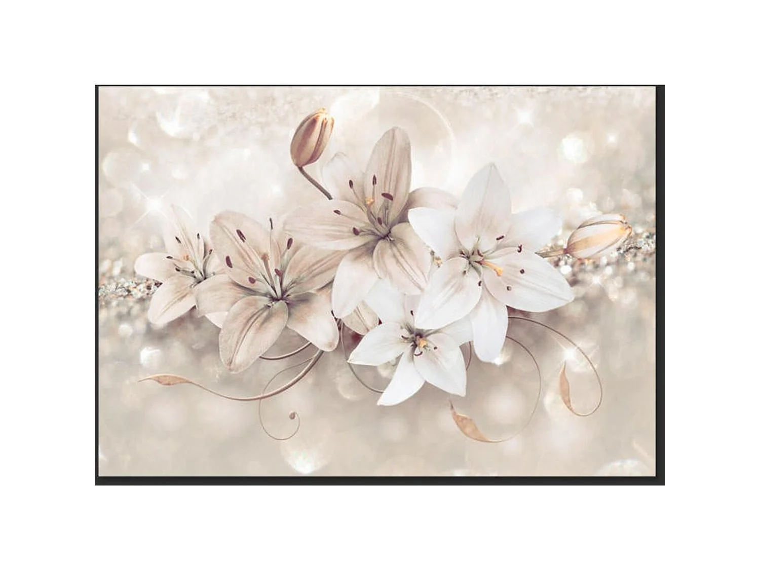 Papier peint lys de diamant - 350 x 245 cm