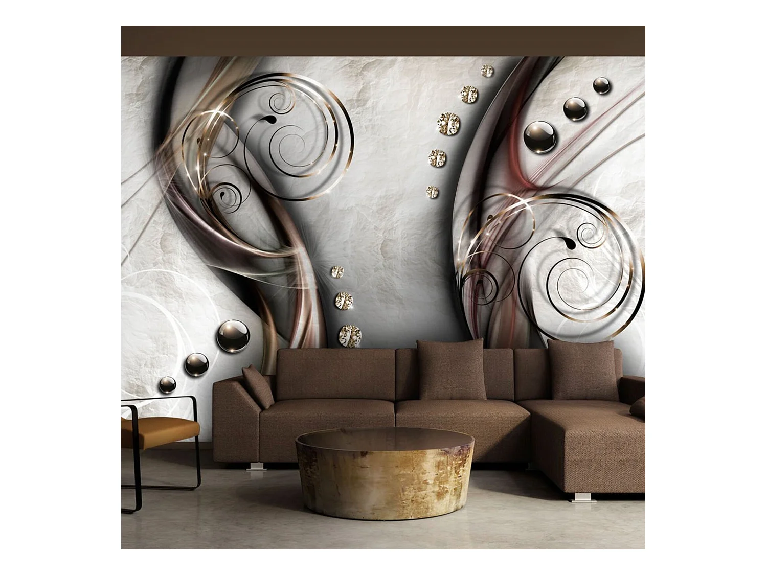 Papier peint deux mondes - 400 x 280 cm