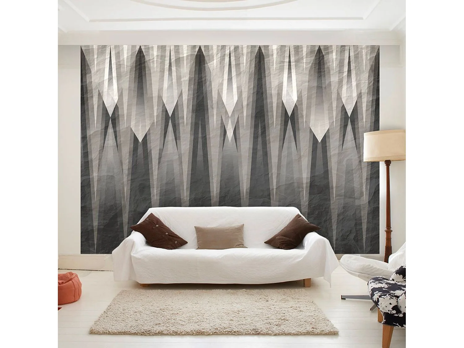 Papier peint citadelle grise - 350 x 245 cm