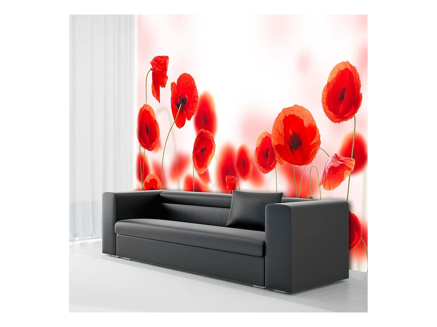 Papier peint le pays du pavot endormi - 350 x 270 cm