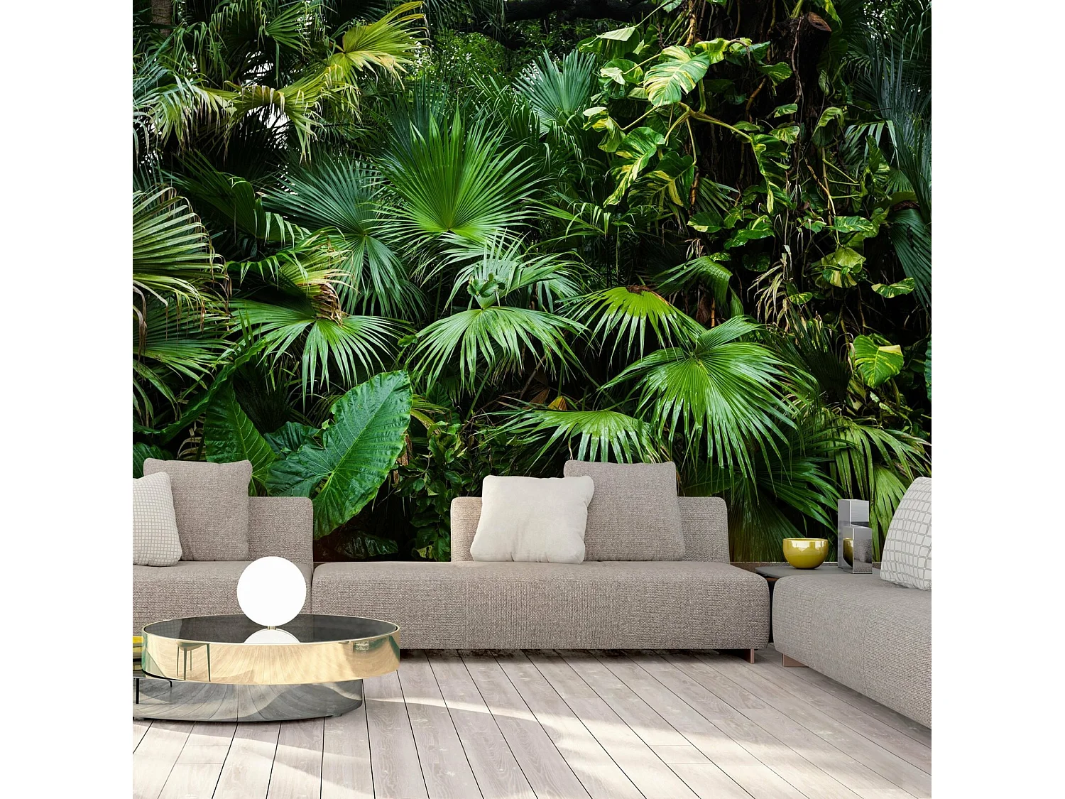 Papier peint jungle ensoleillée - 400 x 280 cm