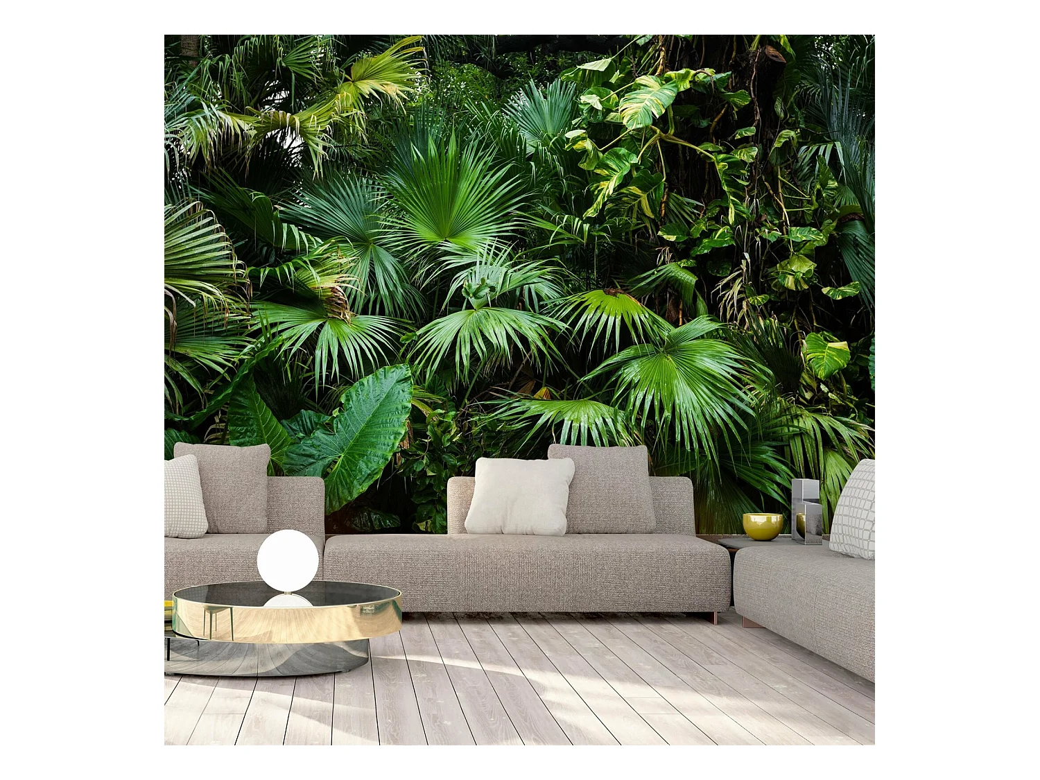 Papier peint jungle ensoleillée - 400 x 280 cm
