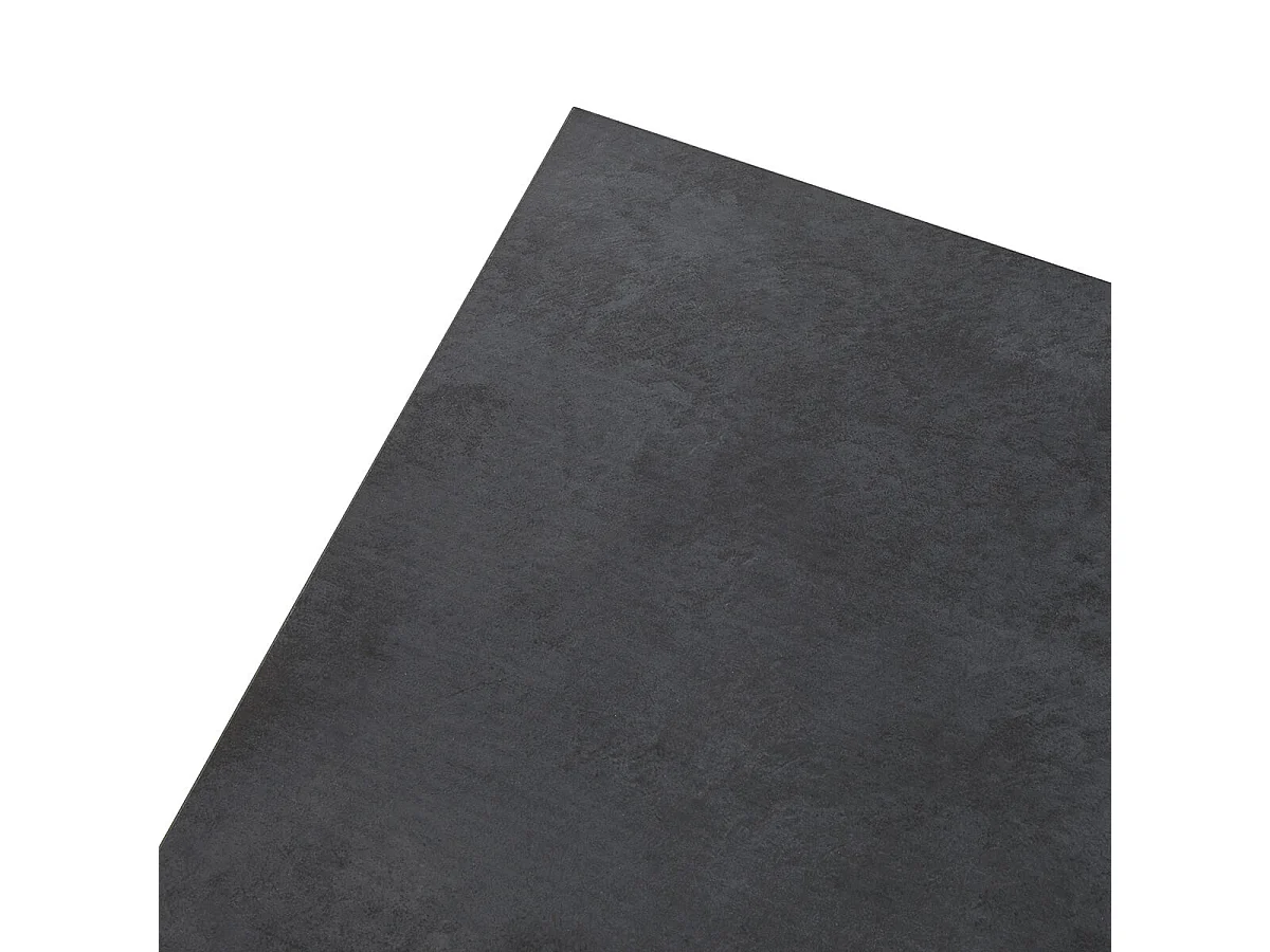 JENNA - Meuble TV 2 Portes Aspect Bois et Métal Poudré Noir