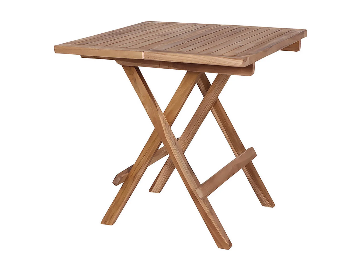 NAPLES - Table Basse Carrée Teck Massif Naturel