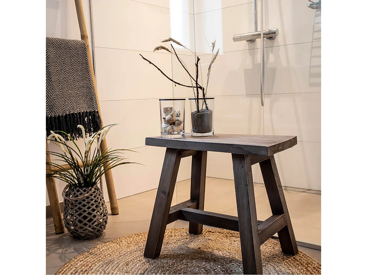 SITJES - Table d'Appoint Rectangulaire en Teck Massif