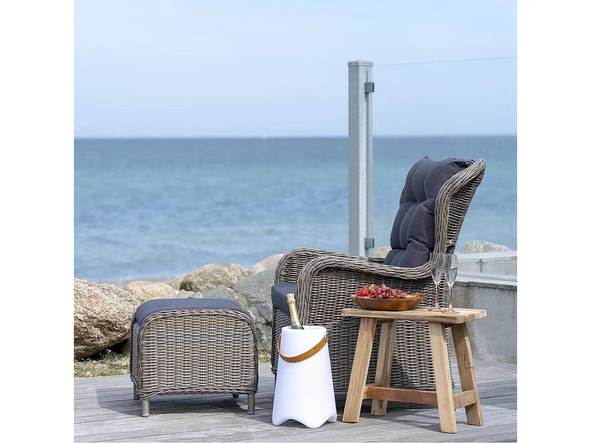 SITJES - Table d'Appoint Rectangulaire en Teck Massif