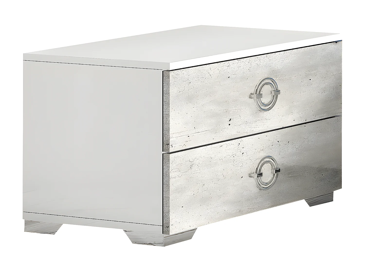 GOYA - Ensemble Lit 160x200cm + 2 Chevets + Armoire