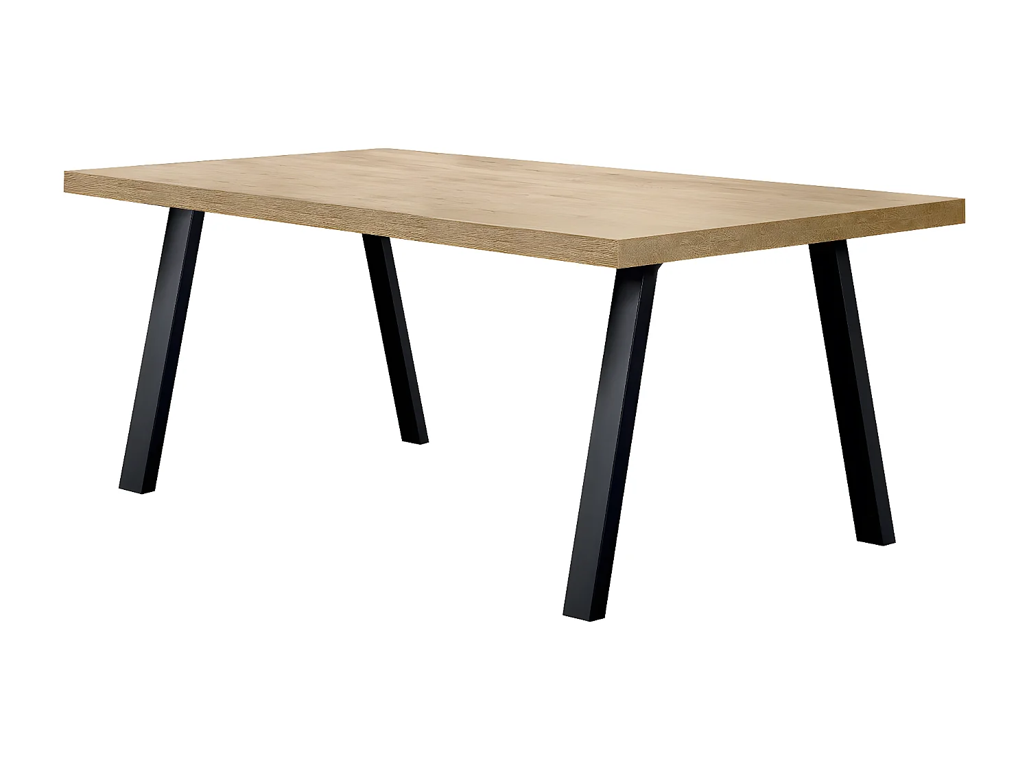 CARSON - Ensemble Argentier + Table 230cm Piètement Métal A
