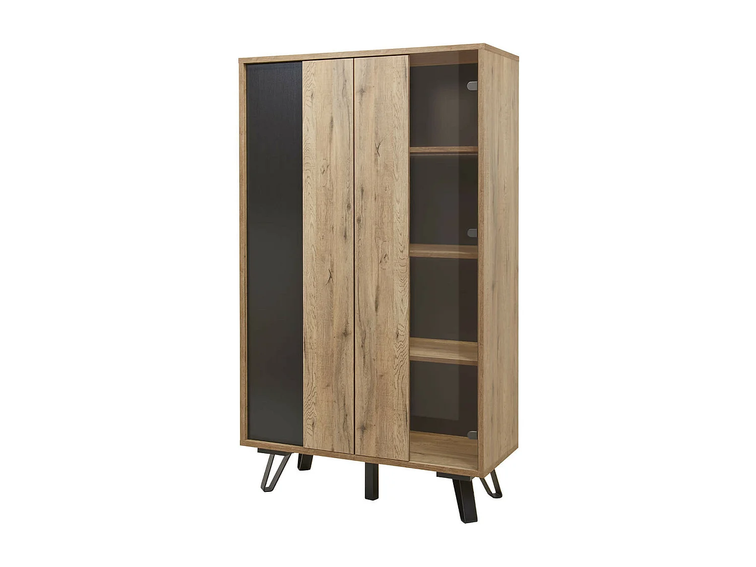 CARSON - Ensemble Argentier + Table 230cm Piètement Métal A