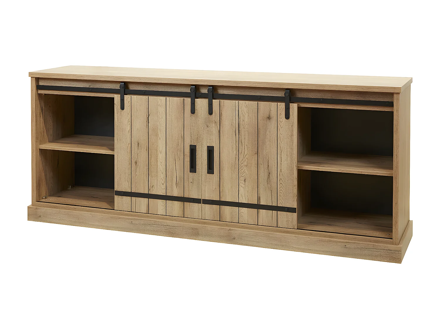 CEDRA - Ensemble Industriel Buffet + Table Ovale 230cm