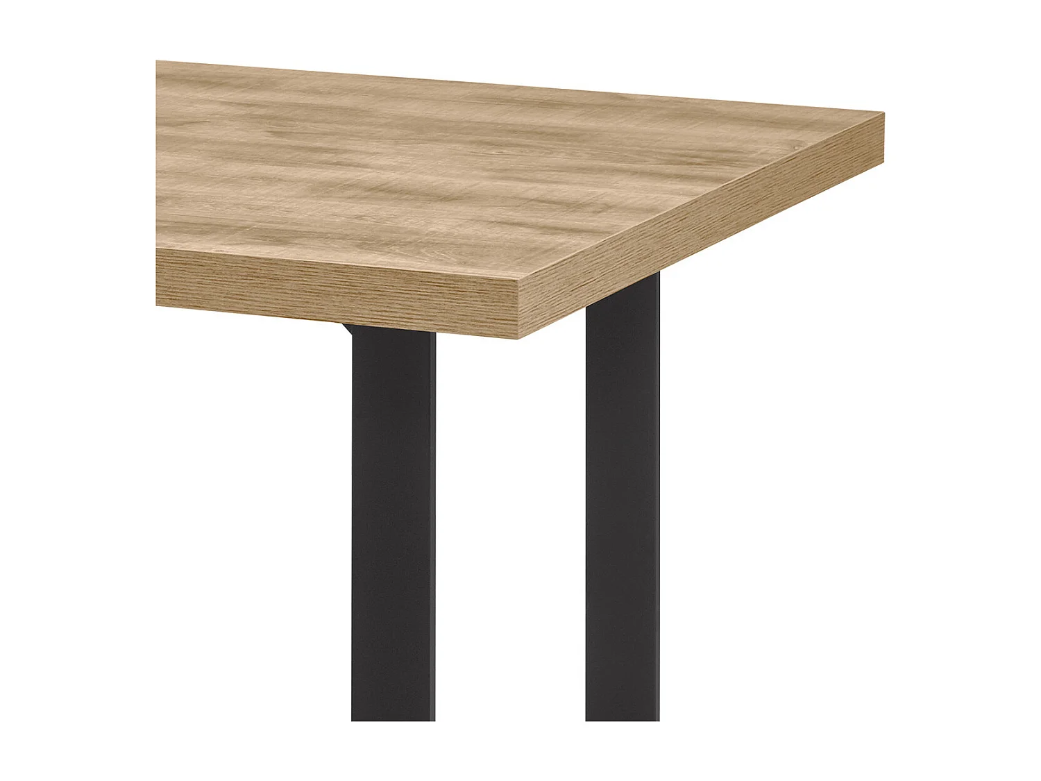 CEDRA - Ensemble Séjour Industriel Complet avec Table 230cm Piètement U