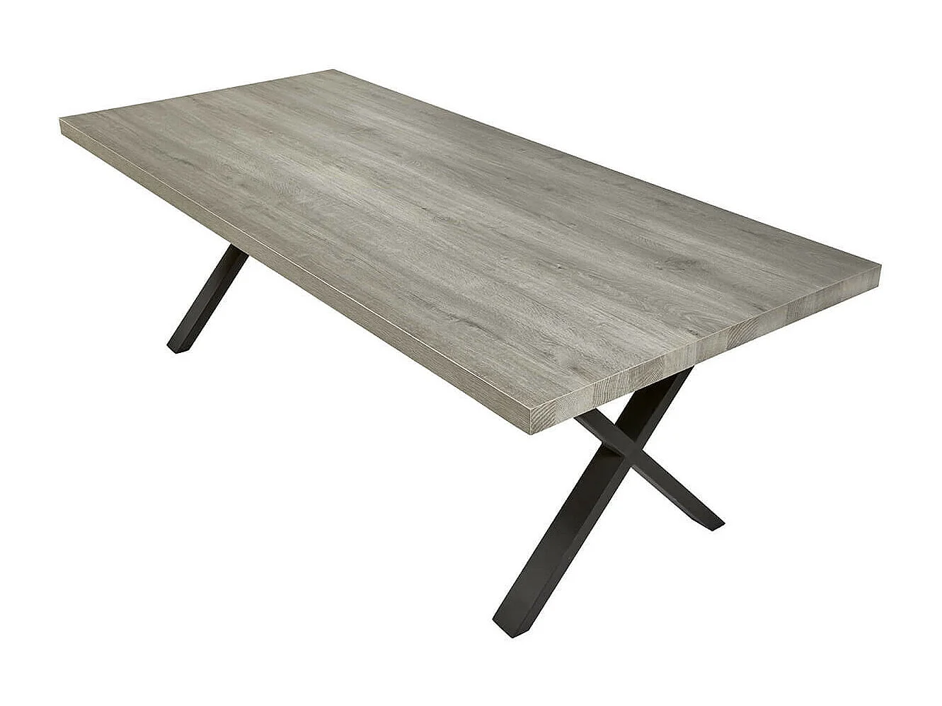 MASSYLE - Ensemble Table 200cm + Bibliothèque